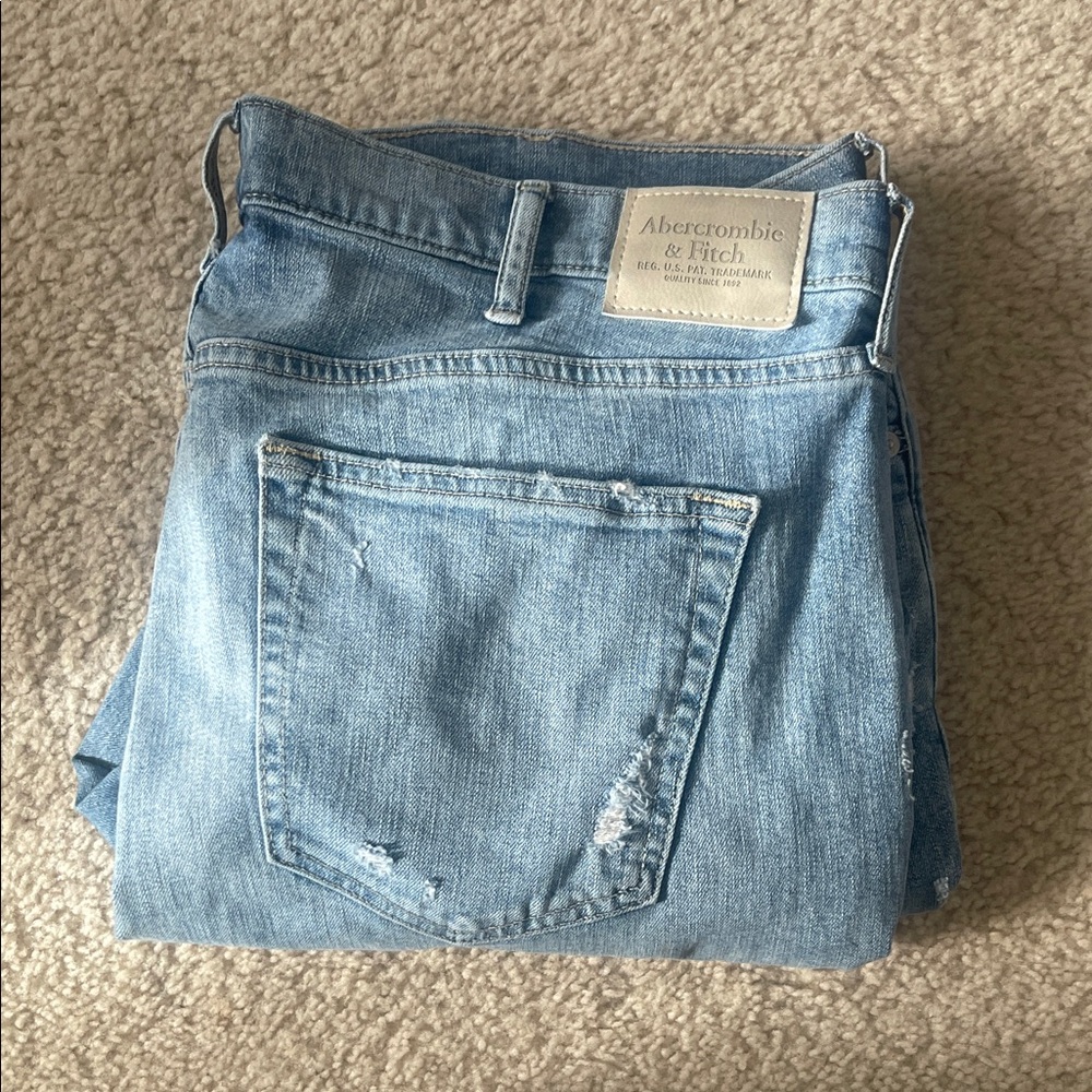Abercrombie & Fitch Faded Blue Denim Jeans